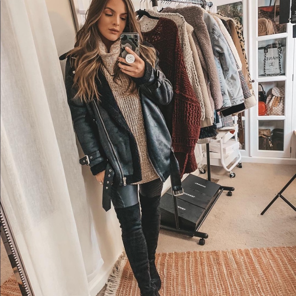 Avec Les Filles Oversized Biker Jacket